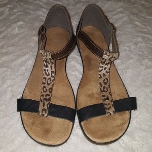 rieker sandal leopard